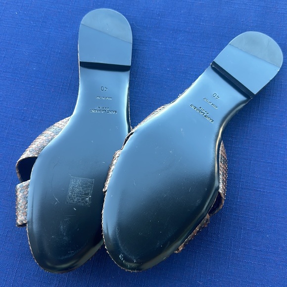 Saint Laurent genuine Python slides - Picture 2 of 5